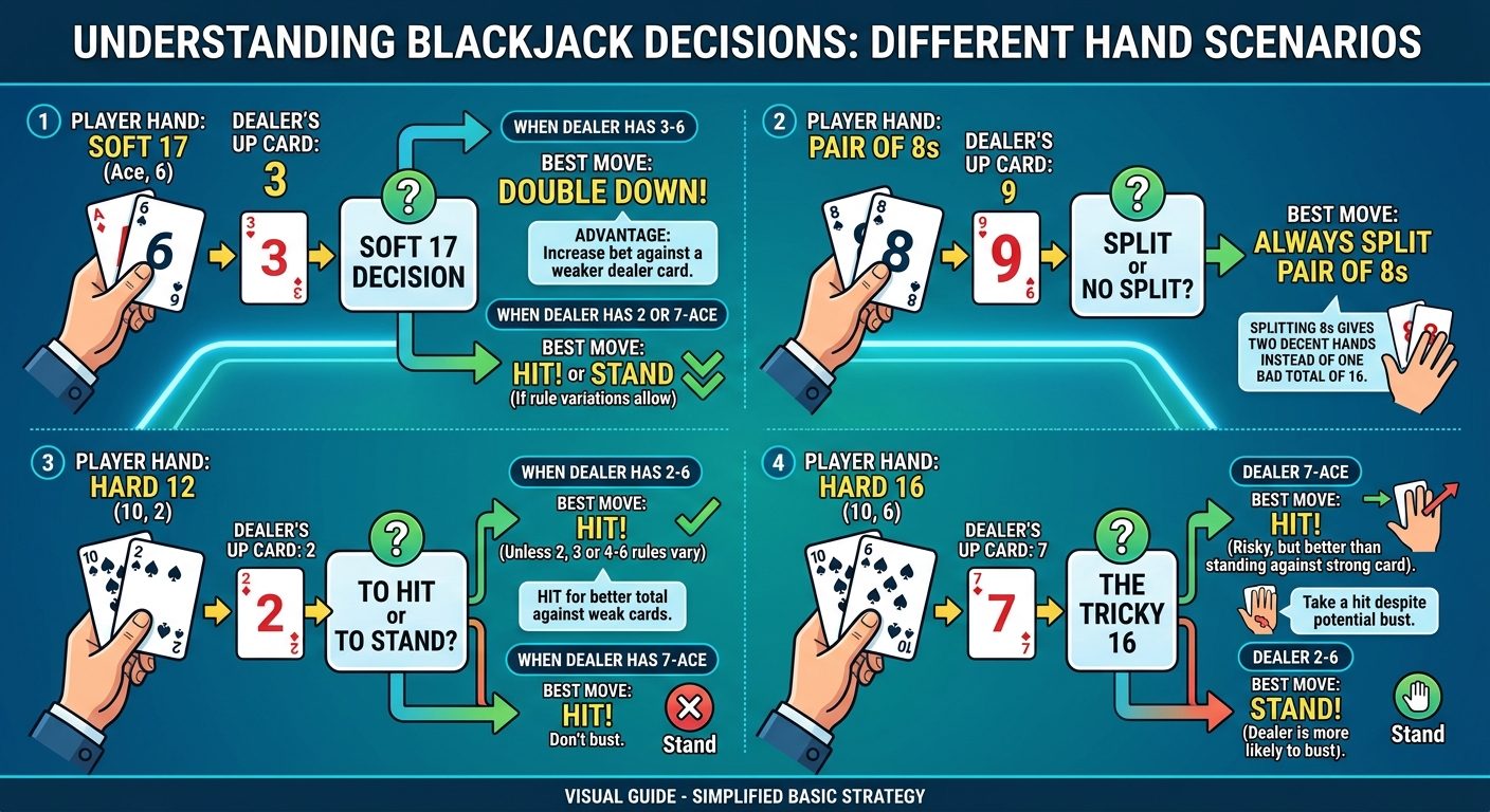 Blackjack strategi - Sådan øger du dine chancer for at vinde